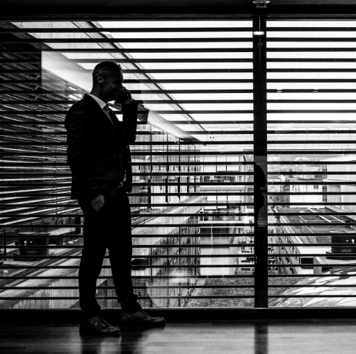 decision maker on a phone call
